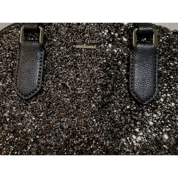 Kate Spade Mini Reiley Laurel Way Glitter Satchel‎ Purse - Picture 3 of 6